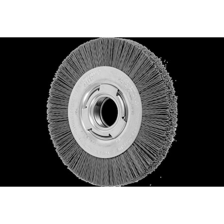 Pferd 6" M-BRAD WF Wheel Brush - 2" A.H., .022 SiC - 320 Grit 83702